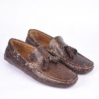 Classe Italiana Tan Leather Loafers