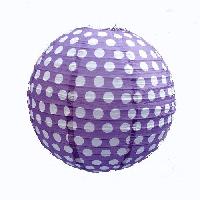 Polka Dots Paper Lanterns 14 - Purple