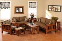 Wood Living Room Sofa
