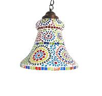 Multicolour Bell Mosaic Hanging Lamp