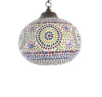 Multicolour Shelgum Mosaic Hanging Lamp