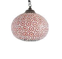 Red Shelgum Mosaic Hanging Lamp.