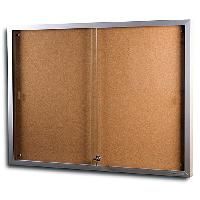 Notice Board Aluminium Cabinet with Sliding Glass Door