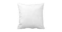 Customized White Square Pillow