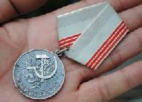 Silver Plated Metal Medal