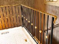 brass railings