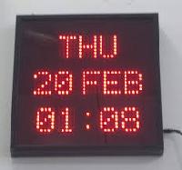 Cosy Alphanumeric LED Calendar Clock