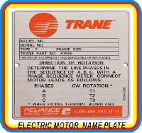 Electric Motor Nameplates