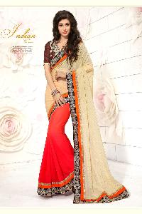 Exquisite color Party wear saree