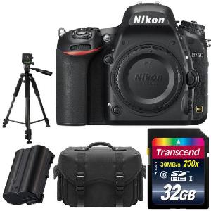 Case Battery 32GB Full Kit Nikon D750 24MP FX-format Digital SLR Camera