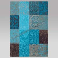 Chenille patchwork carpet
