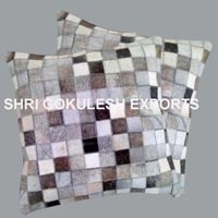 Leather Patchwork pillows