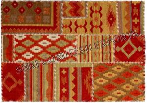 Patchwork Wool Area Rugs