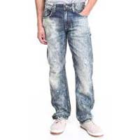 Mens Washed Jeans