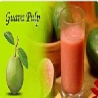 Pink and white guava pulp