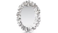 silver framed mirror