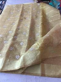 kota cotton sarees with zari checks(KCSZCS6)