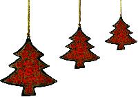 Hanging Christmas Trees