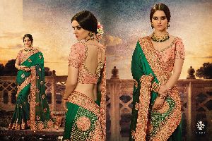 Pure Satin Silk Wedding Saree