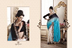 SHADED COLOURFUL EMBROIDERED SAREES