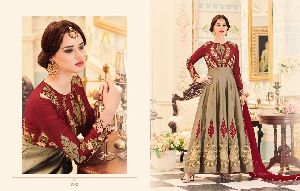 Taffeta Silk Anarkali Suit