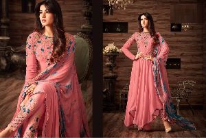 Trendy Designer Long Georgette Suit