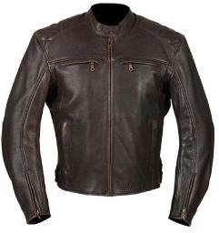 AI-786100 Mens Brown Leather Jacket