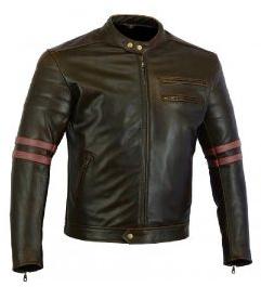 AI-786101 Mens Brown Leather Jacket