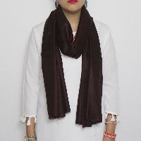 Brown Colored Handwoven Pashmina Stole