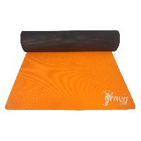 Dual Color Orange Yoga Mat for Fitness, Gym, Meditation  Exercise