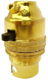Brass Lamp Holder With Switch