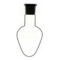 Flask Pear Shaped Single Neck 100ml.