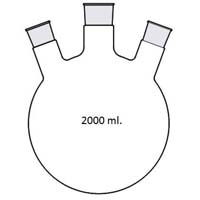 Flask Round Bottom( Three Neck) 2000 ml