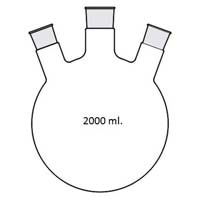 Flask Round Bottom (Three Neck) 2000ml