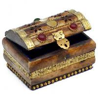 Bone Brass Jewelry Box