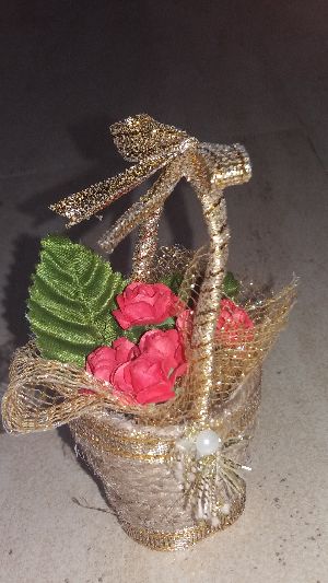 Miniature Jute Handmade Gift Basket