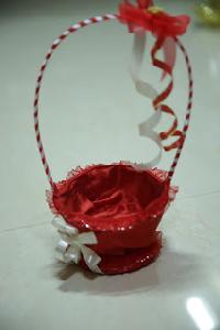 Red Handmade Gift Basket
