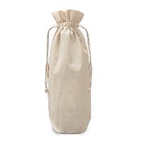 Cotton Plain Water Bottle Bag