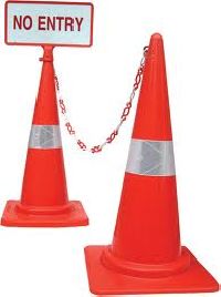 Traffic Cone With Chain