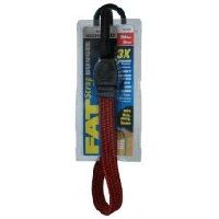 Highland 20" Black and Red Rotating Hook Fat Strap Bungee Cord - 1