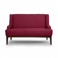 Alexa 2 Seater Sofa: Amarnath Red, Fabric