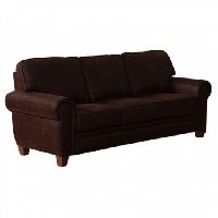 Edward 3 Seater Sofa: Brown, Leatherette