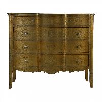 Large Gold Metal vintage chest