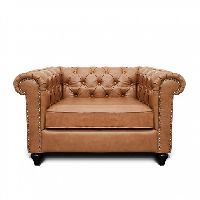 Leather Jacob Chesterfield Single Seater Sofa