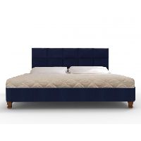 Tufted Bed: Royal Blue, King Size