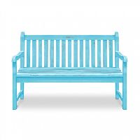 Wooden Bench: Antique Blue