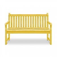 Wooden Bench: Antique Yellow