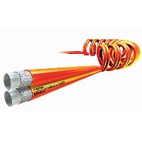 Twin-lined non-conductive hydraulic tool hose
