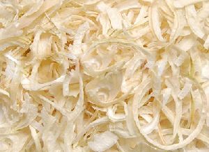 DEHYDRATED WHITE ONION FLAKES.