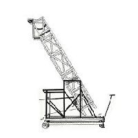 Auminium tiltable tower ladder
